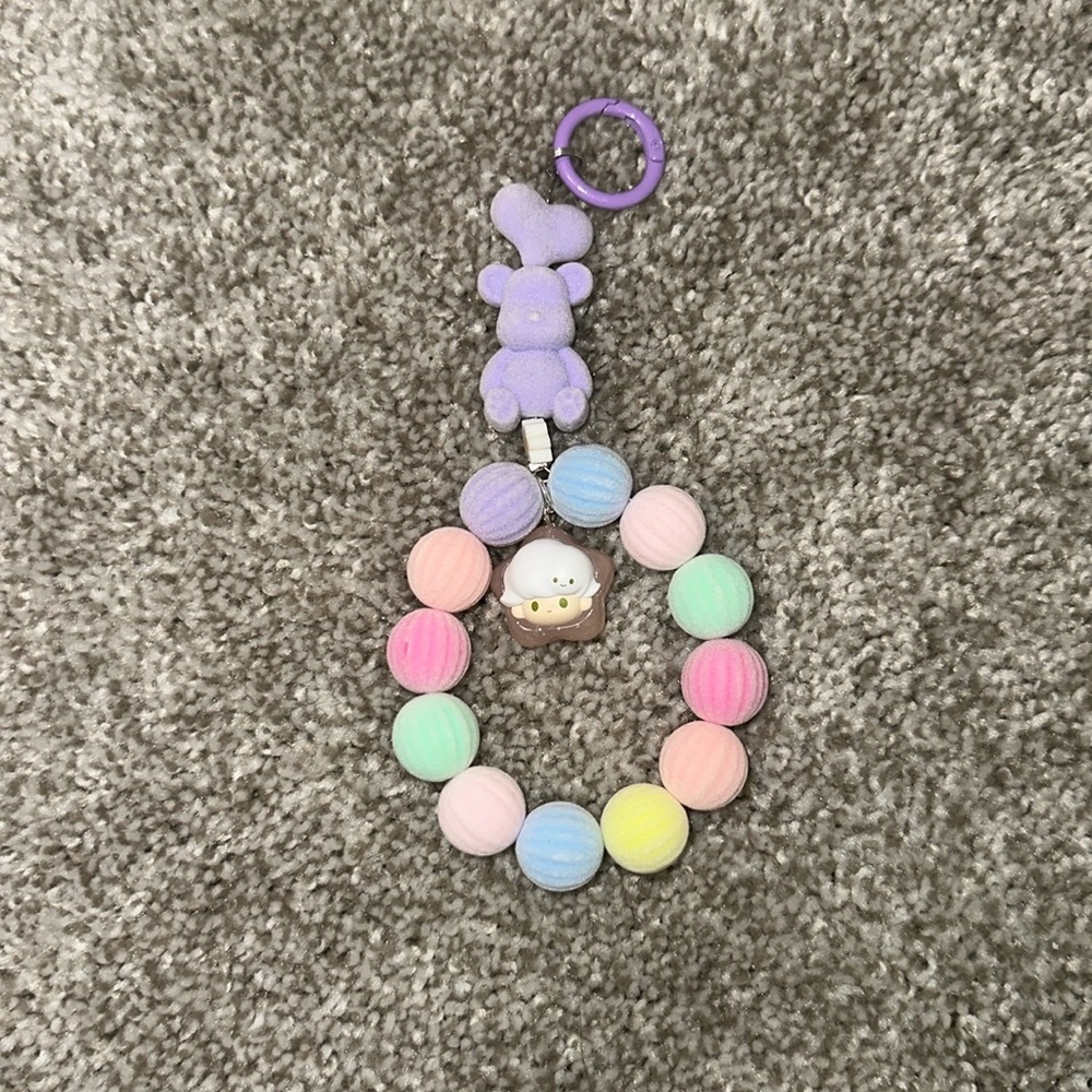 Dimo Pop bean key ring/phone strap